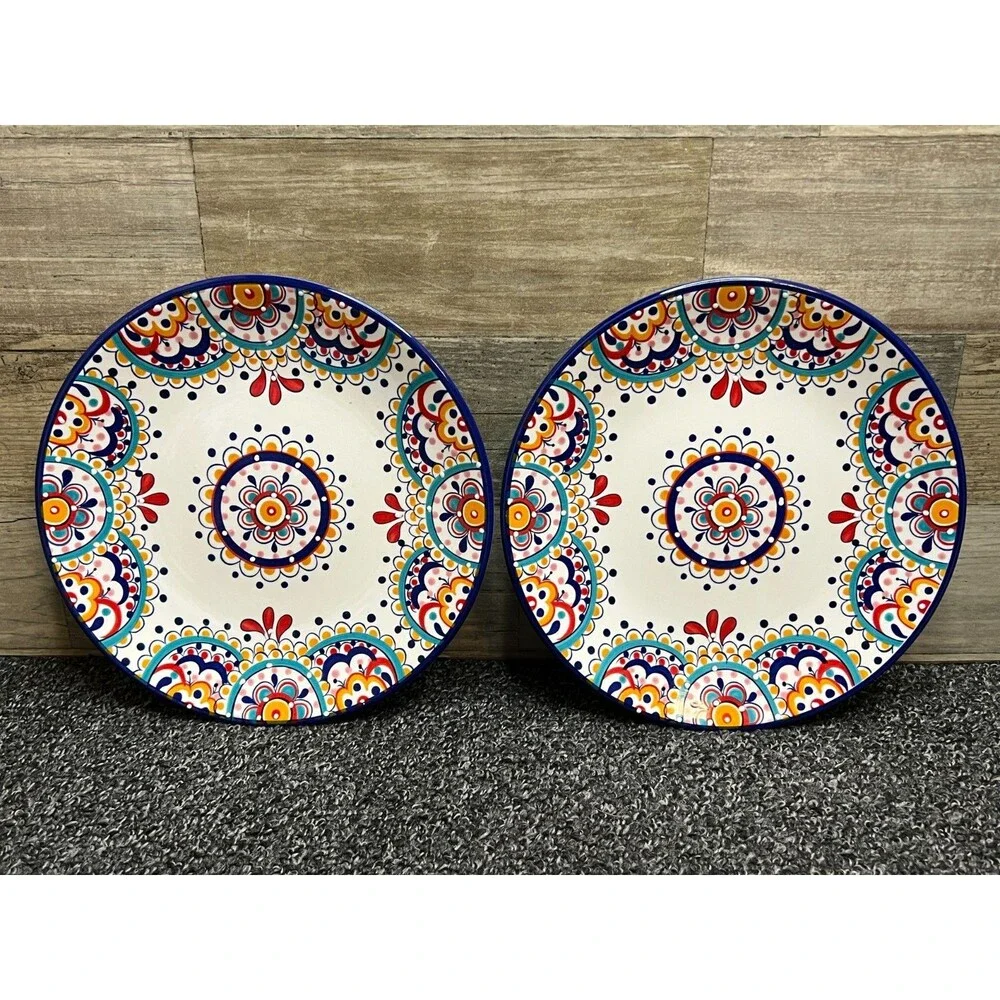 Dash of That - Ellie - Boho Style Salad Plate - 8 1/2” - Lot of 2